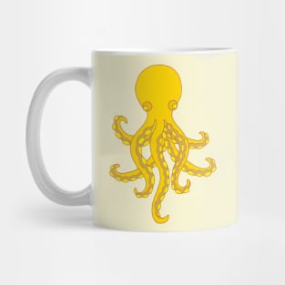 OCTOPUS GARDEN Yellow Undersea Ocean Creature Tentacles - UnBlink Studio by Jackie Tahara Mug